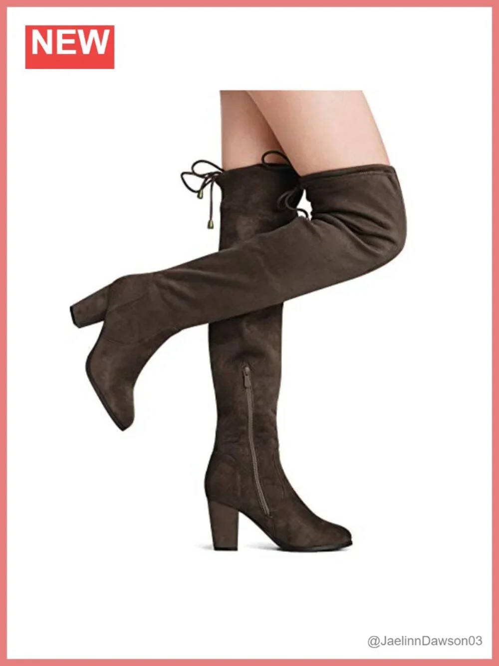 Thigh High Over The Knee Faux Fur Block Heel Boots